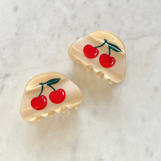 Small Cherries Hair Claw