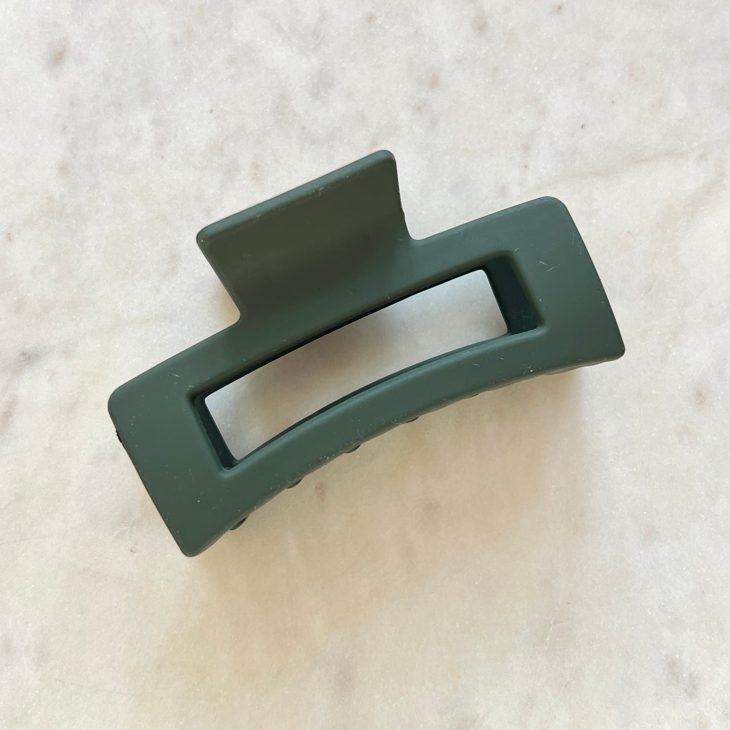 Dark Green Hair Claw