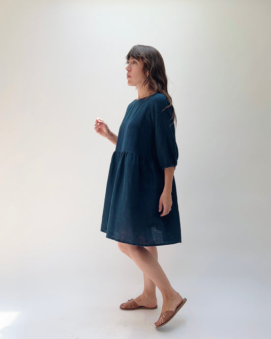Babydoll Dress in Navy