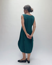 Load image into Gallery viewer, Fenini | Pleated Seam Dress in Teal

