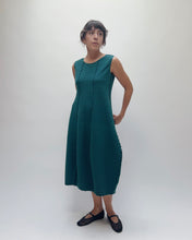 Load image into Gallery viewer, Fenini | Pleated Seam Dress in Teal
