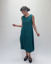 Load image into Gallery viewer, Fenini | Pleated Seam Dress in Teal
