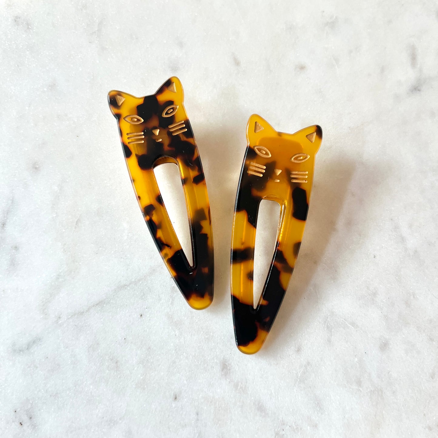 Cat Duo Clips in Tortoise