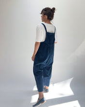 Load image into Gallery viewer, Fenini | Corduroy Jumpsuit Pant in Washed Denim
