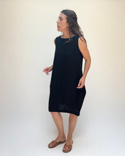 Load image into Gallery viewer, Eleven Stitch | Travel Bubble Dress in Black
