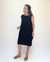 Load image into Gallery viewer, Eleven Stitch | Travel Bubble Dress in Black
