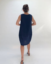 Load image into Gallery viewer, Eleven Stitch | Travel Bubble Dress in Indigo
