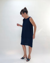 Load image into Gallery viewer, Eleven Stitch | Travel Bubble Dress in Indigo

