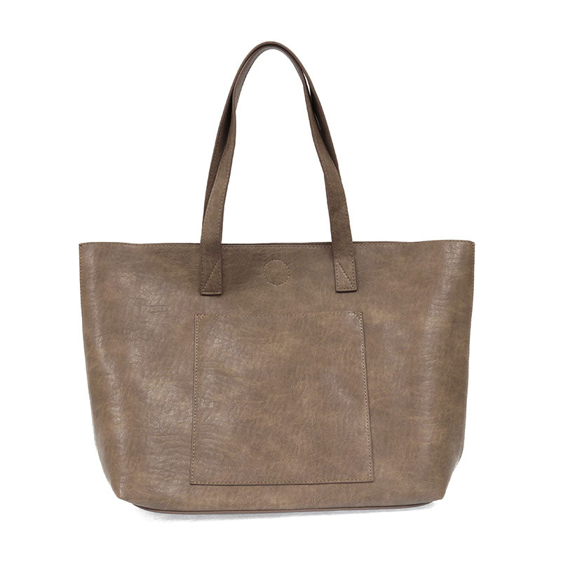 Jess Oversized Carryall Tote in Taupe