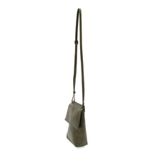 Load image into Gallery viewer, Jensy Front Flap Crossbody Bag in Dark Olive
