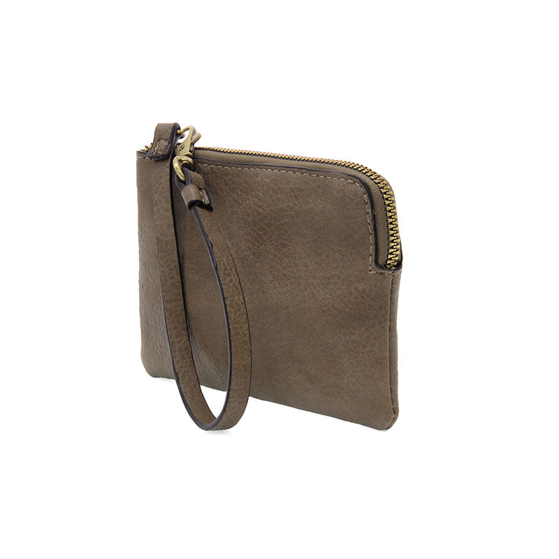 Pippa Wristlet Pouch in Taupe
