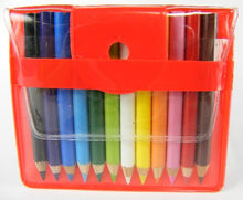 Load image into Gallery viewer, 12 Mini Color Pencils in Pouch
