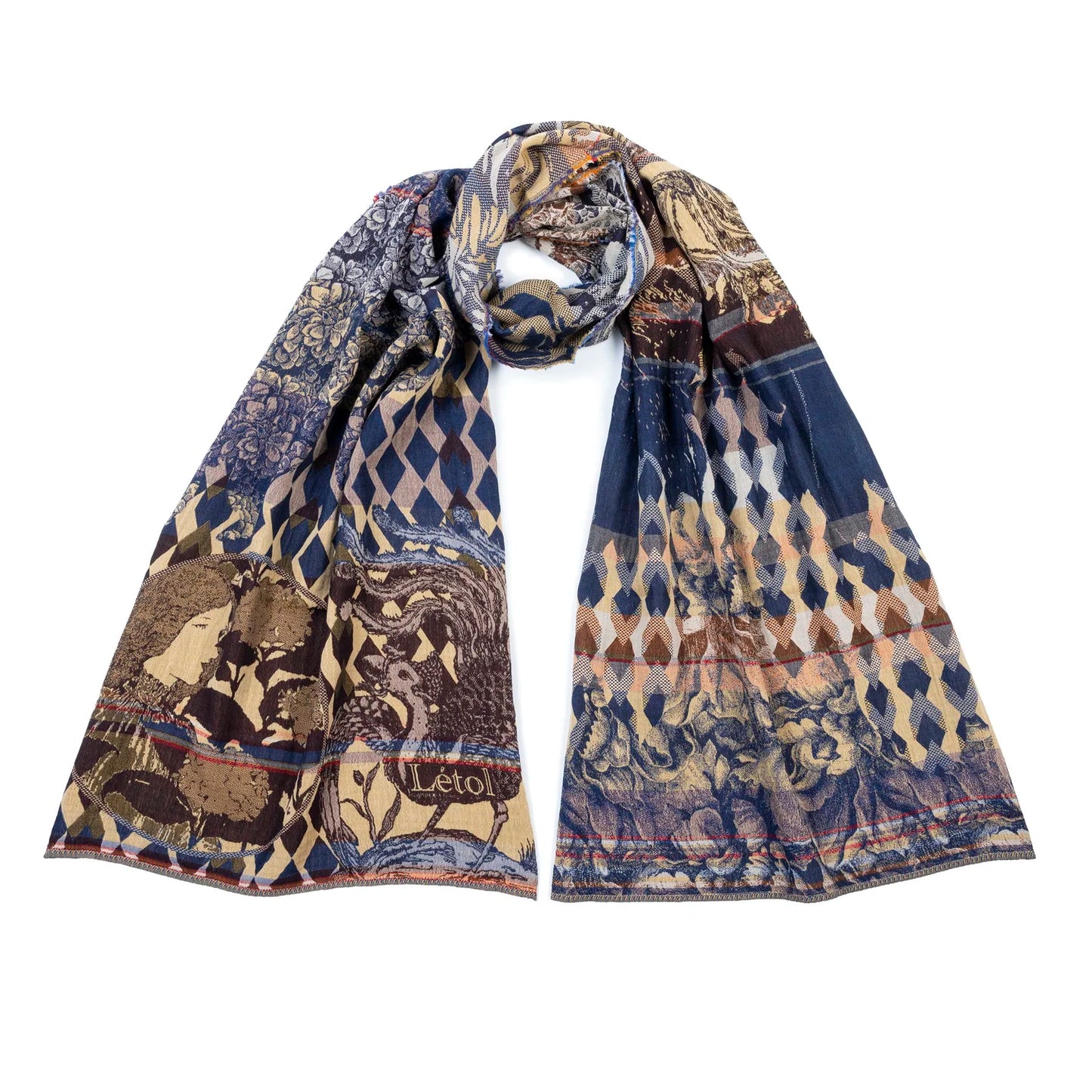 Létol | Philippine Scarf in Bleu Choco