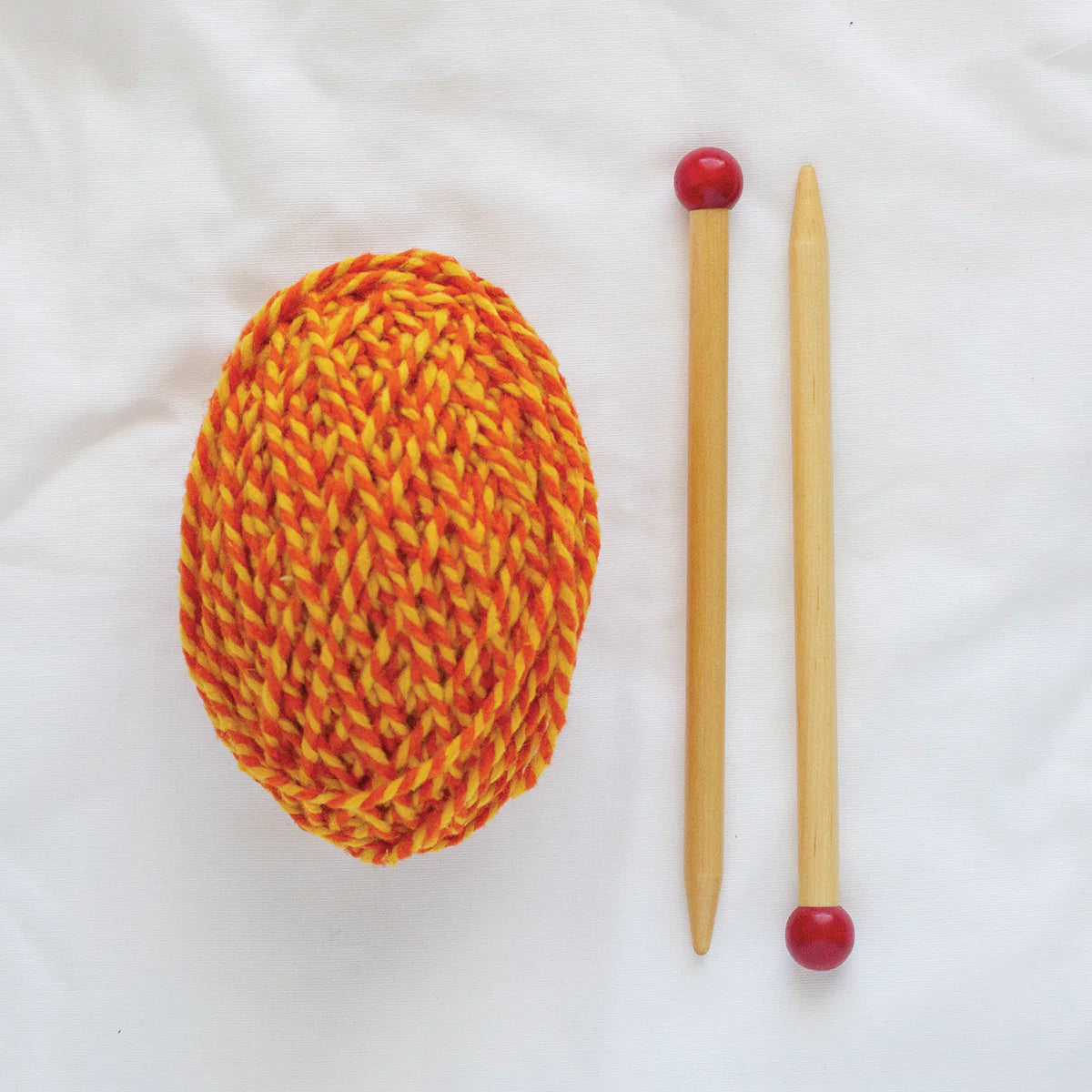 Discover Knitting | Yellow Pumpkin Scarf
