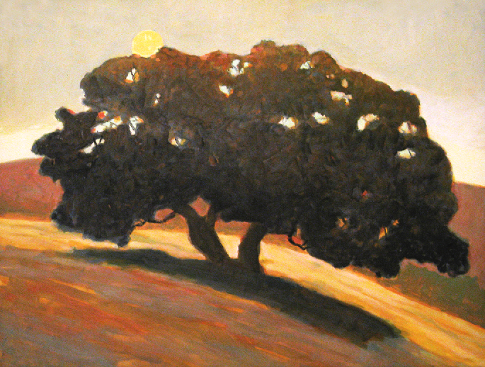 Moon Behind the Oak Card