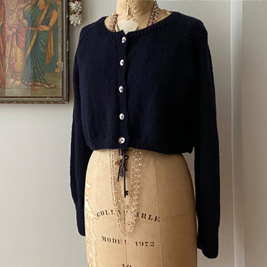 Auntie Oti | Navy Cardigan