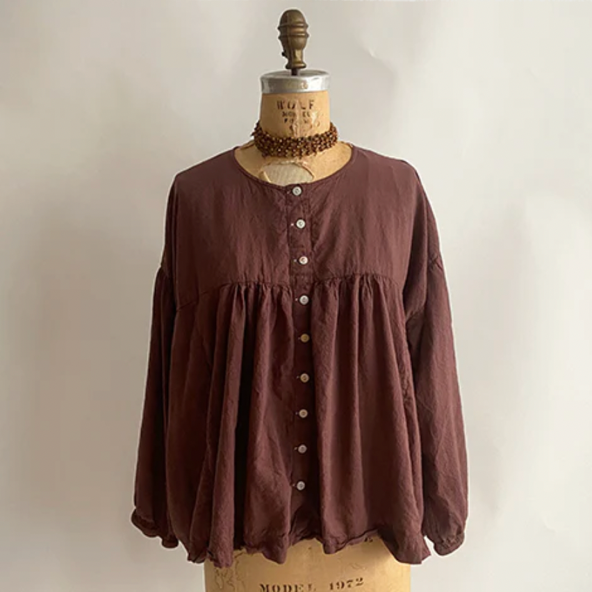 Auntie Oti | Chocolate Blouse