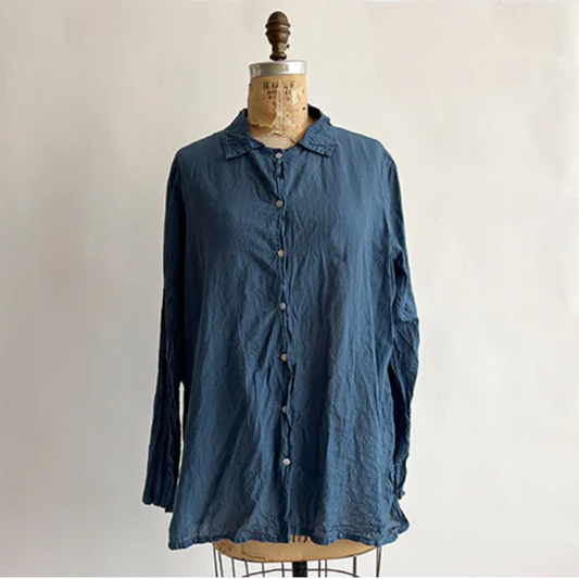 Button Shirt in Steel