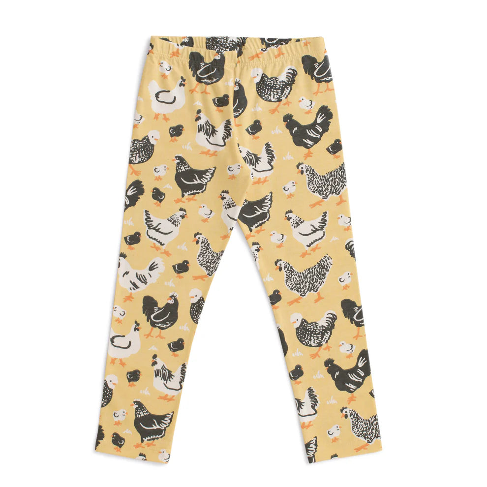 Leggings in Yellow Chicken Family