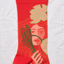 Load image into Gallery viewer, Bonne Maison | Faces Socks in Rouge

