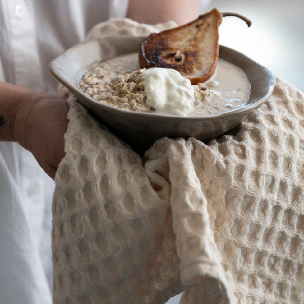 Stonewashed Cotton Waffle Weave Dish Cloth