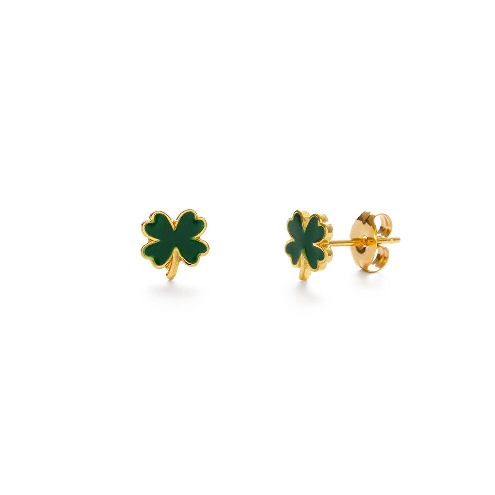 Amano Studio | Lucky Four Leaf Clover Studs