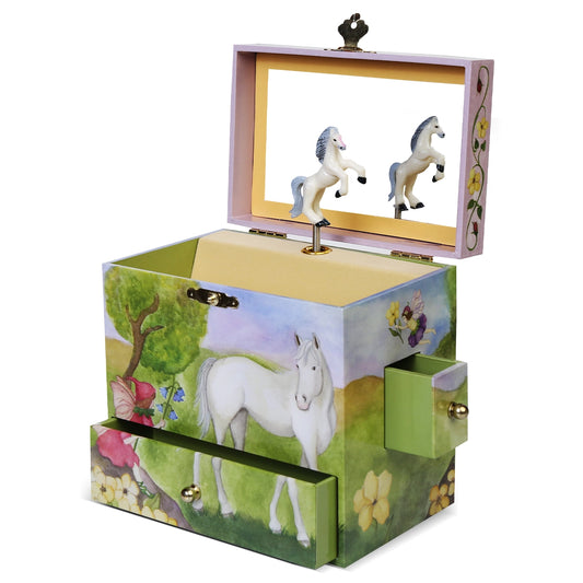 Horse Fairy Jewelry Music Box