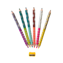 Load image into Gallery viewer, 6 Jumbo Double-Sided Pencils | Sweet Celebrations
