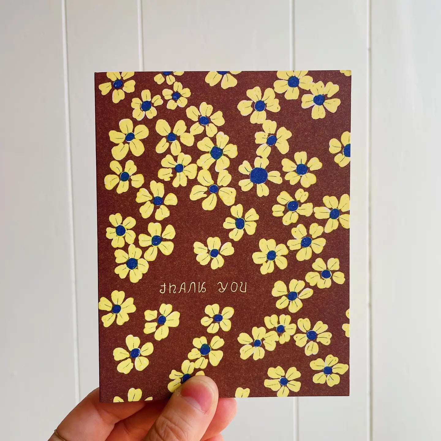 Thank You Yellow Flowers Card