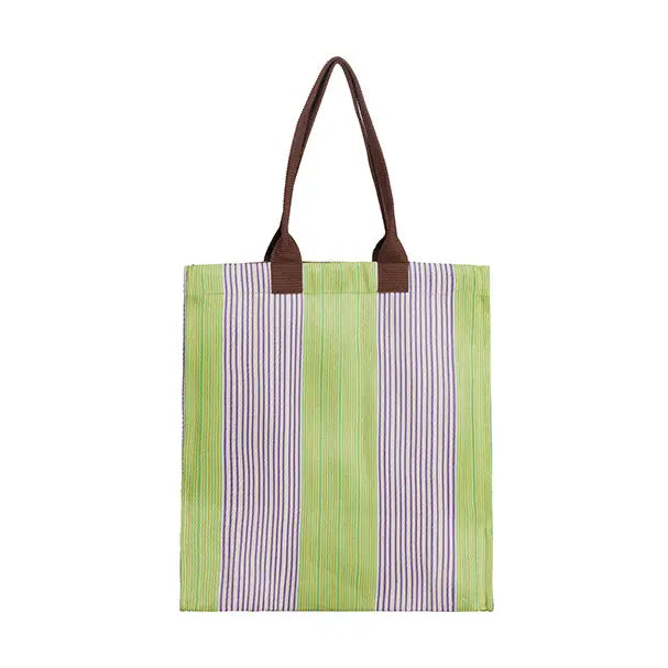 Woven Market Shopper in Doge, Pearl & Grass