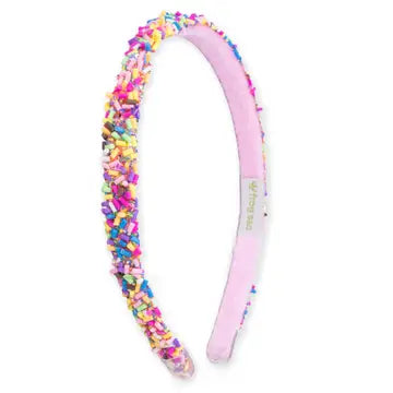 Thin Sprinkle Headband in Rainbow
