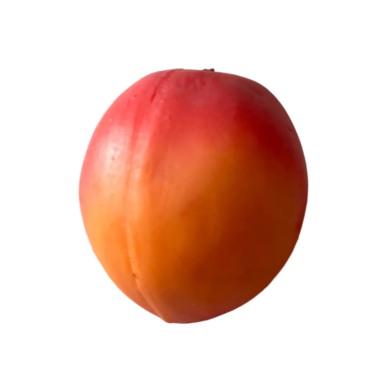 Red and orange apricot on a wooden surface