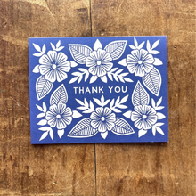 Load image into Gallery viewer, Katharine Watson | Thank You Flowers Block Printed Card
