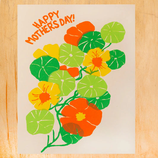 Mother's Day Nasturtium Card