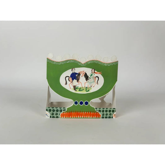 Roaming Horses Die-Cut Card