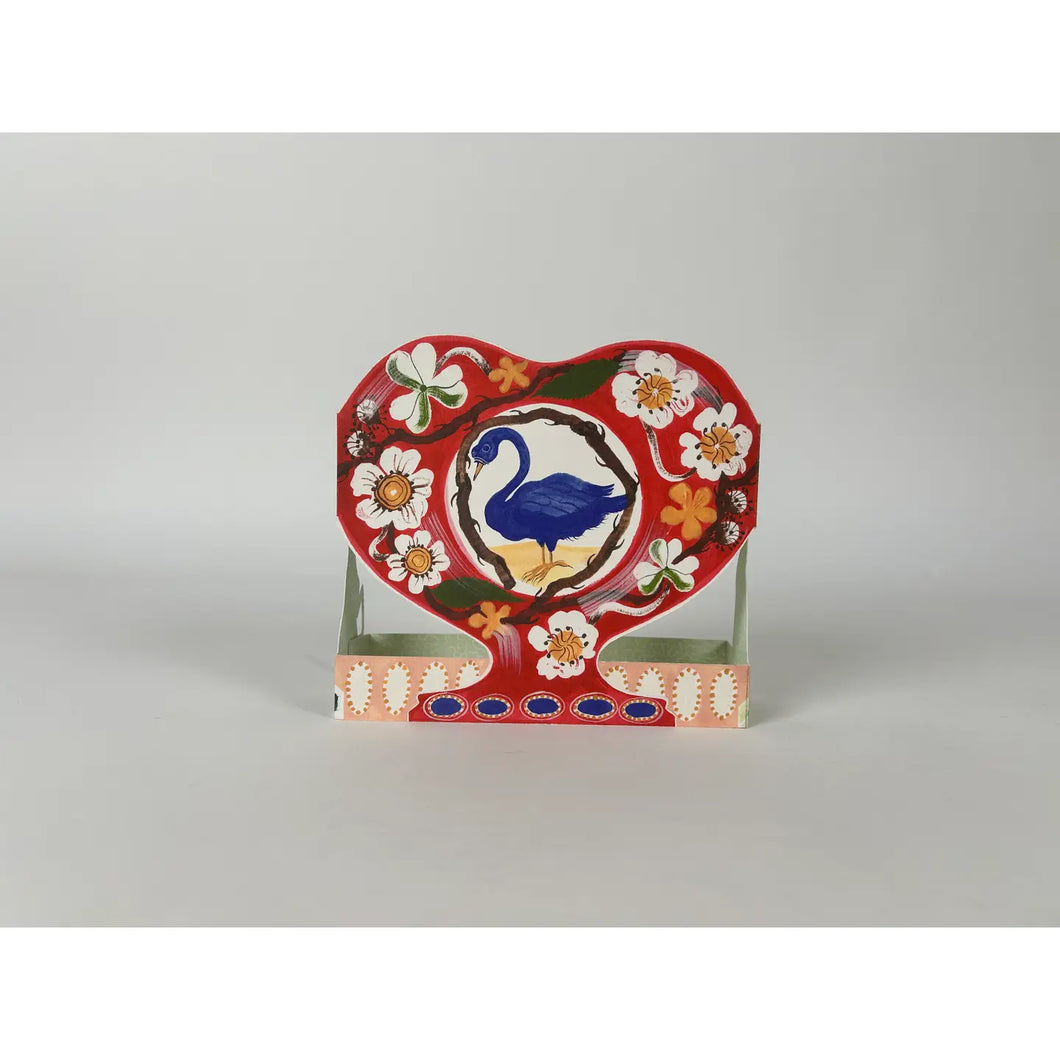Swan and Thorn Die-Cut Card