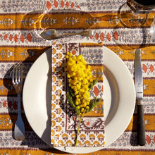 Load image into Gallery viewer, Avignon Napkins in Dijon &amp; Blue, Set of 6
