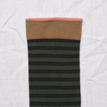 Load image into Gallery viewer, Bonne Maison | Striped Socks in Noir

