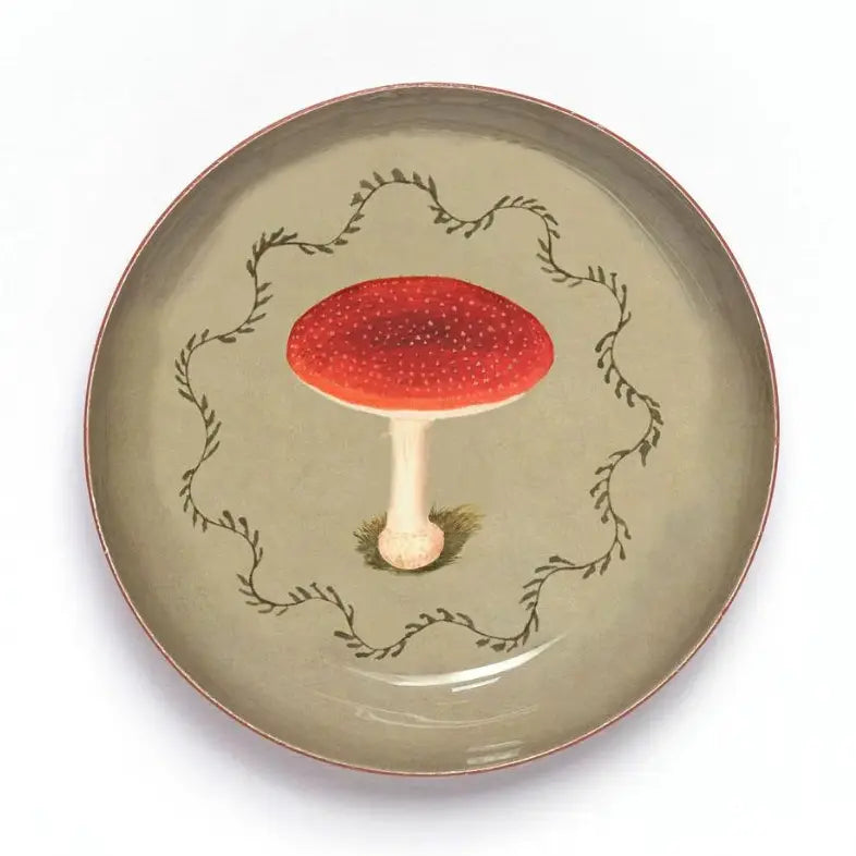 Mushroom Enamel Tray