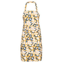 Load image into Gallery viewer, Forest Harvest Apron in Mustard &amp; Blue
