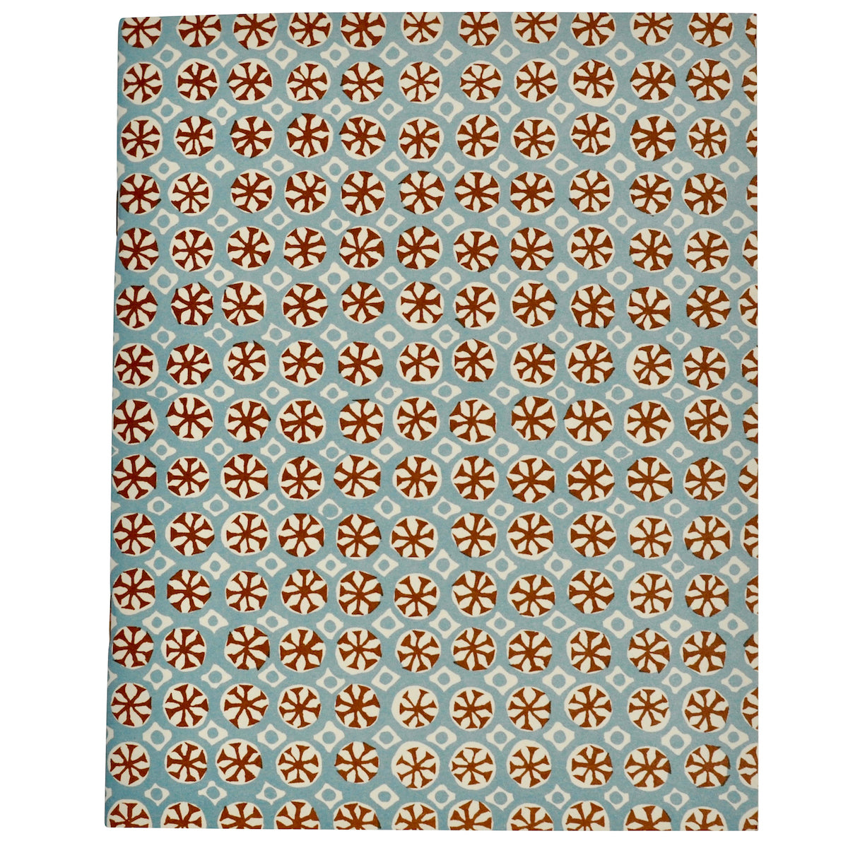 Sea Urchin Exercise Notebook with Lined Paper in Sky & Cocoa