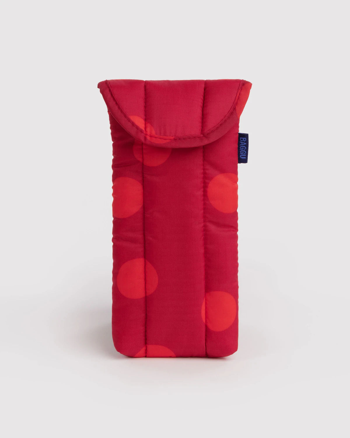 Puffy Glasses Sleeve in Red Polka Dot