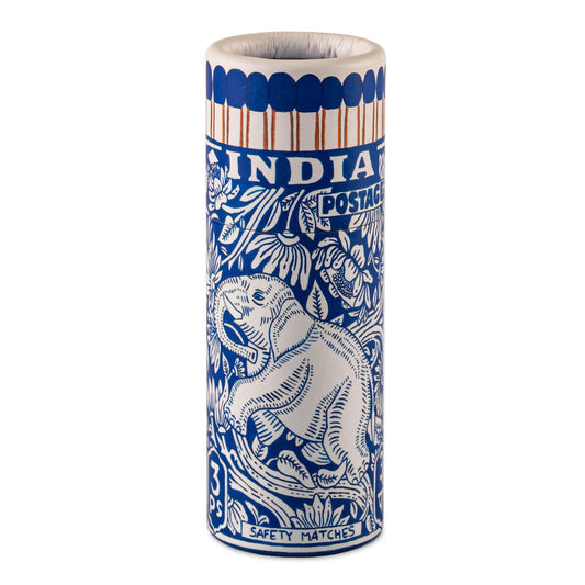 Elephant Stamp Safety Match Cylinder