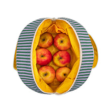Load image into Gallery viewer, Fluf | Zipper Lunch Bag in Candy Stripe Grass
