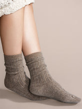 Load image into Gallery viewer, Hansel From Basel | Italia Cashmere Cozy Rib Crew in Llama
