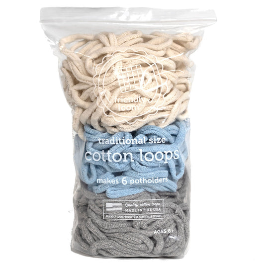 Glacier Cotton Potholder Loops