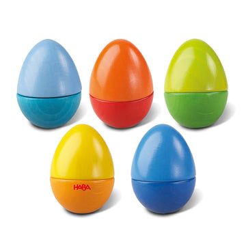 Wooden Musical Eggs - Set of 5
