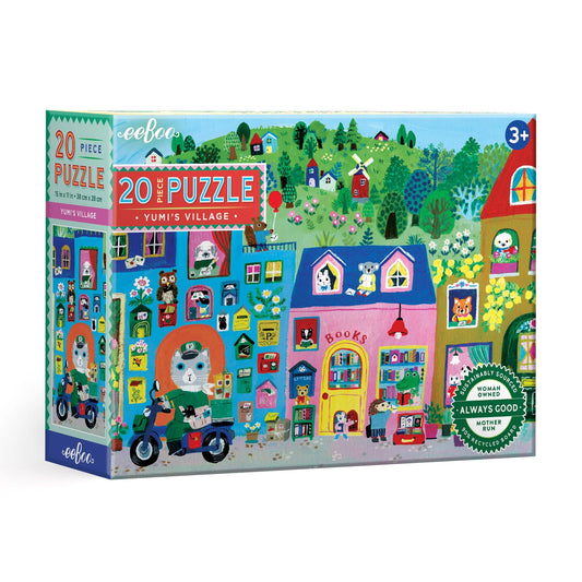 Eeboo | Yumi's Village 20 Piece Puzzle