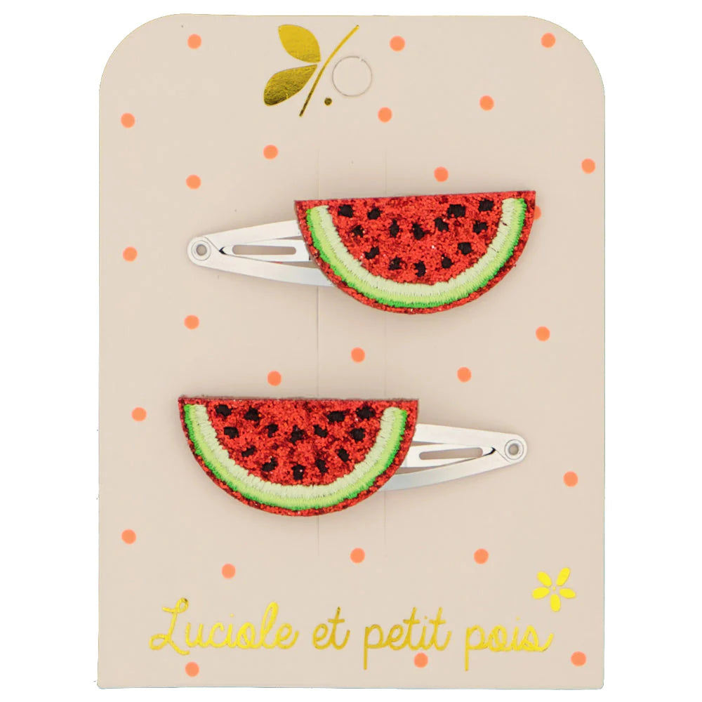 Luciole Et Petit Pois | Watermelon Barrettes