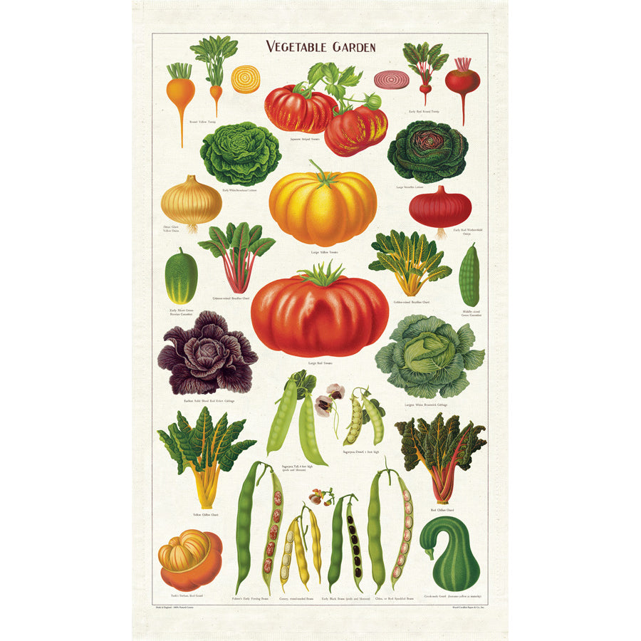 Cavallini | Vegetable Garden Tea Towel